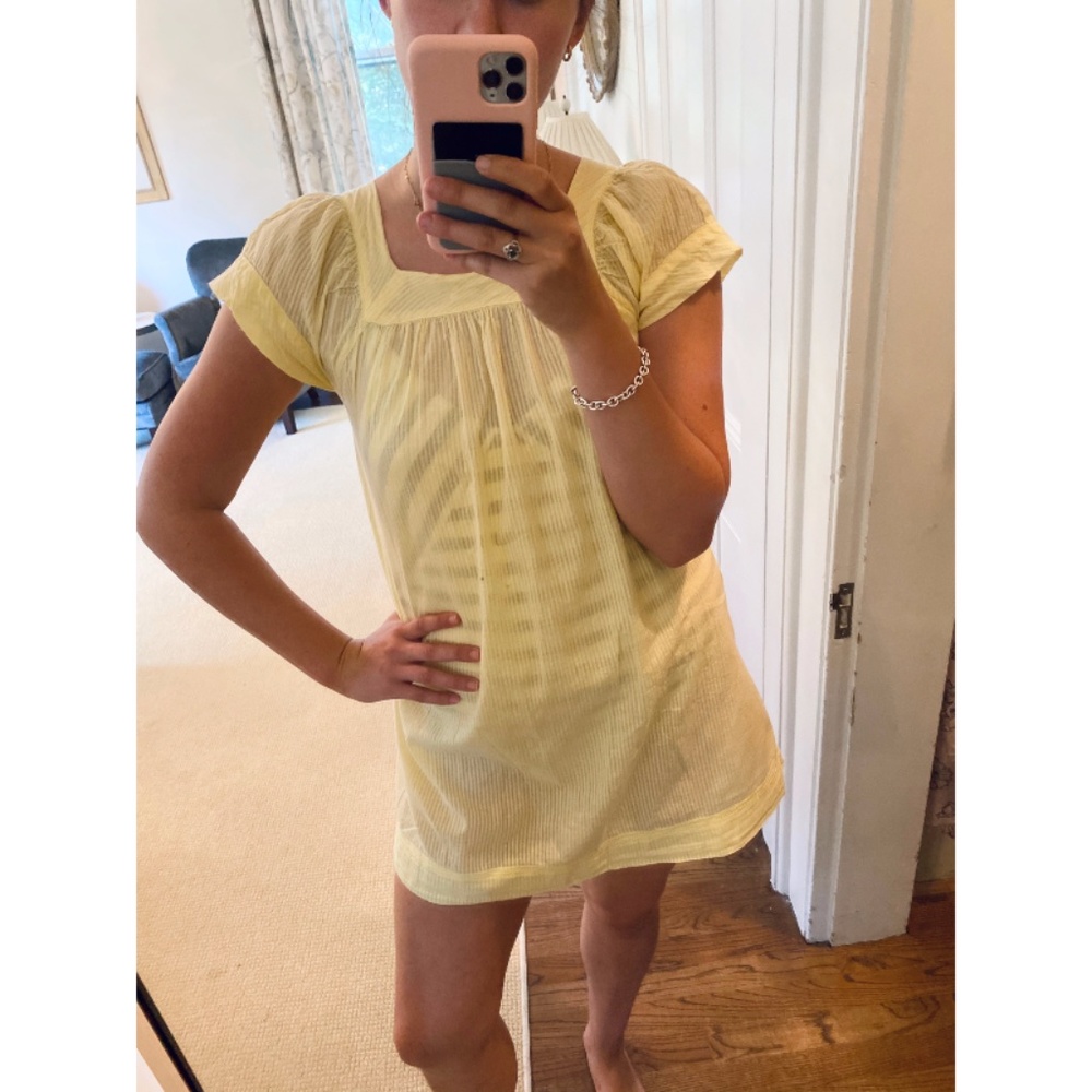 LF Millau Yellow Cover Up Beach Dress XS